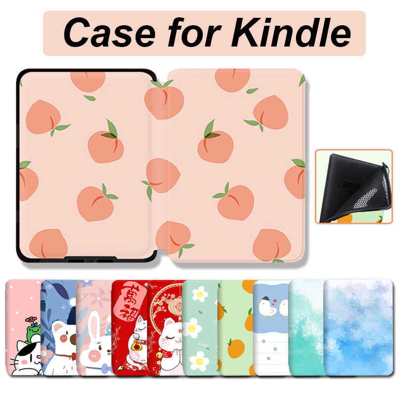 Мягкий корпус для Kindle Paperwhite 4 3 2 1 Smart Cover для Kindle 10th 2018 8th 2016 Youth 958 658 558 PU кожаный корпус HKD230809