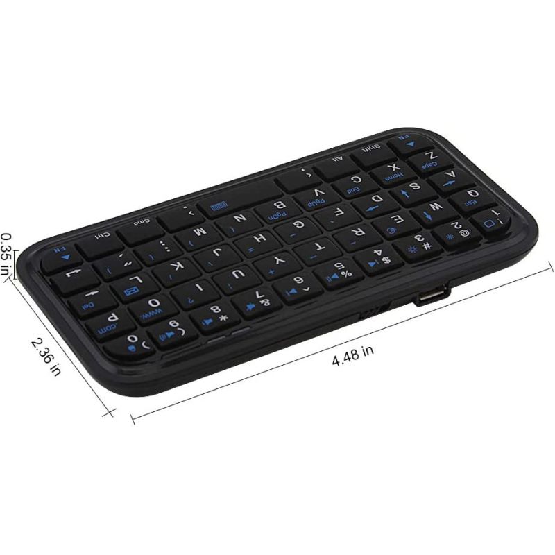 Bluetooth 3.0 tangentbord laddningsbara mini Slim Travel Size Wireless Keypad Small Portable 49 Keys Tangentbord för surfplattor smartphone