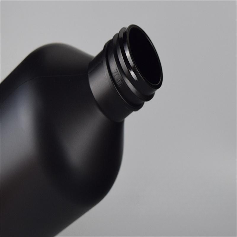 Distributeur de savon noir mat lotion pour les mains shampooing gel douche bouteilles 300 ml 500 ml bouteille en plastique PET avec pompes pour salle de bain chambre et cuisine JL1837