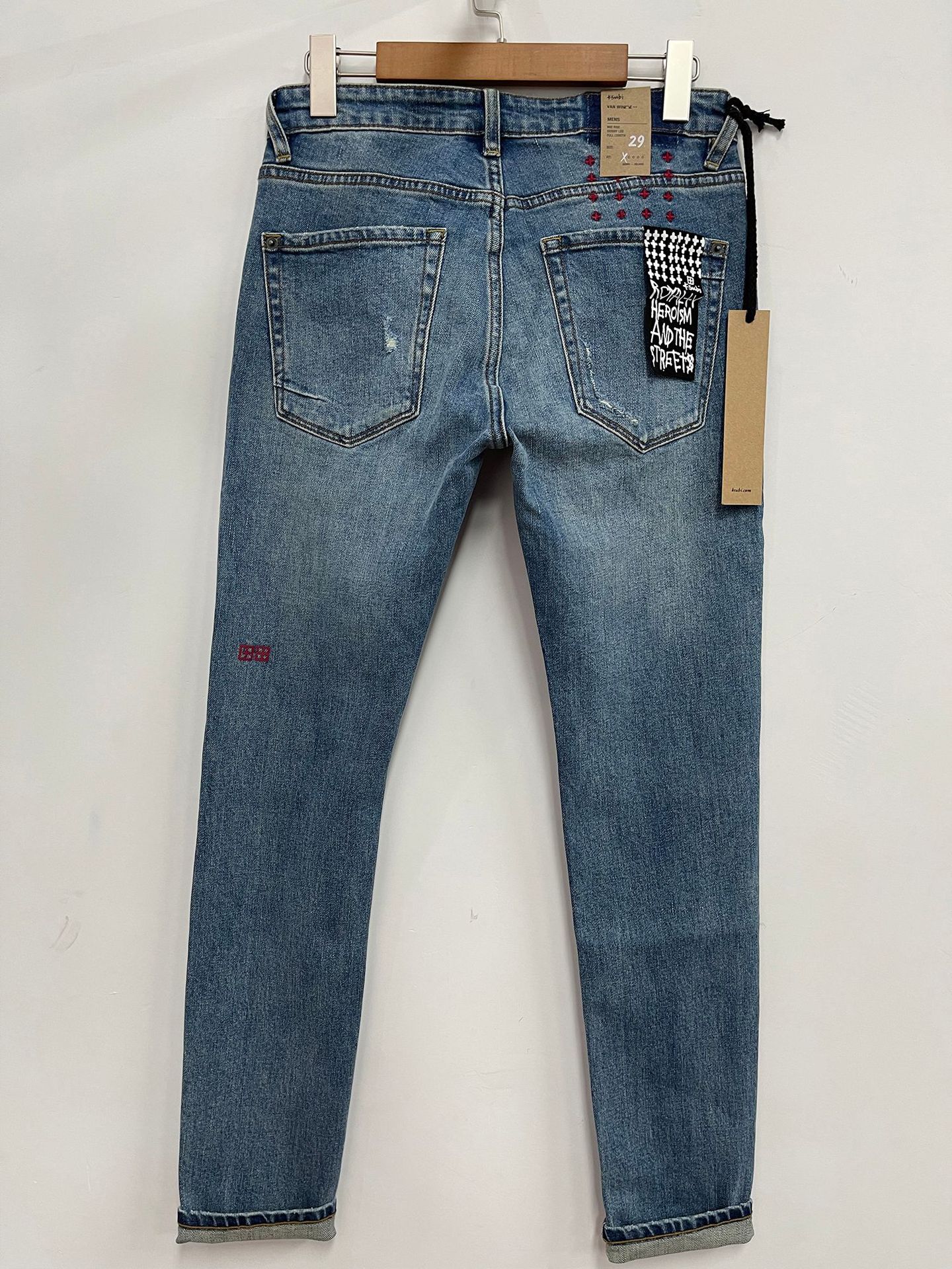 Ksubi Men's Jeans Designer Fashion Slim Fit Denim Men Vintage Hole Casual Pants