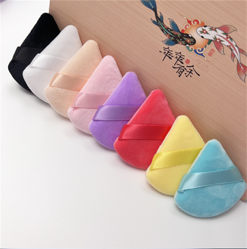 Svampar Powder Puff Soft Face Triangle Makeup Puffs For Loose Powder Body Cosmetic Foundation Mineral Beauty Blender Washable Lightweight JL1840