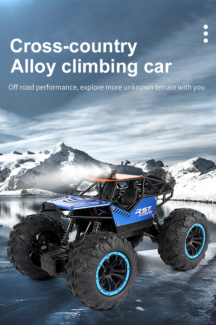 Remote Control Climbing Large Wheel Stunt Car Charging Electric RC Off Road Alloy Vehicles High Speed Drift Truck For Boy Adult