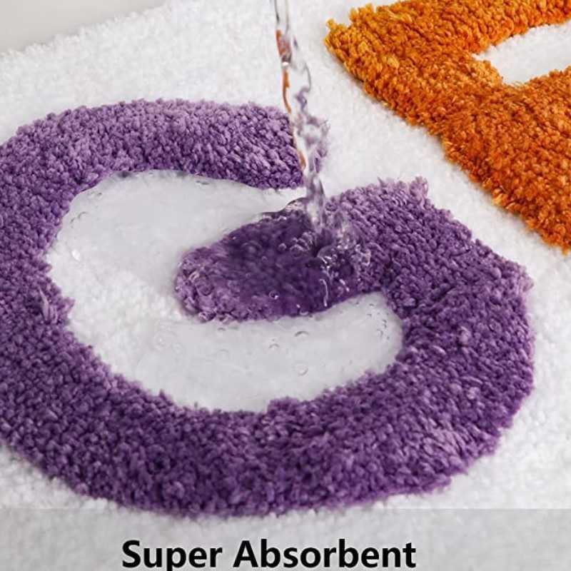 Inyahome Non Slip Microfiber Cute Get Naked Bathmats Quick Dry Machine Washable Bathroom Floor Mat for Bathroom Floor Rug Mat HKD230809