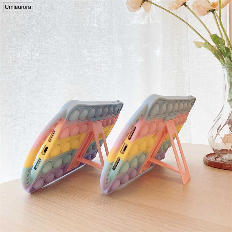 För Lenovo Tab M8 3rd Generation TB-8506F M8 FHD 8,0 tum TB-8705F TB-8505F TB-8505X FALL TABLET Kids Silicon Bubble Stand Cover HKD230809