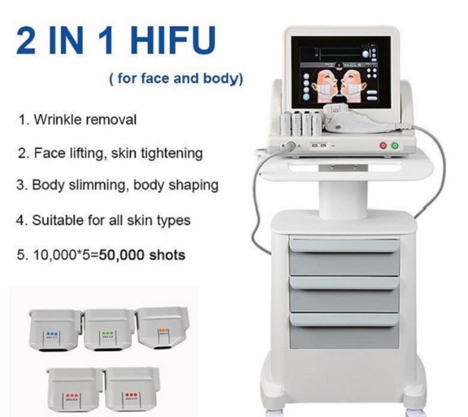 Product HIFU High Intensity Focused Facial Enhancement Wrinkle Removing and Anti Aging Body Slimming Fat Reduction Machine with 1.5mm 3.0mm 4.5mm 8.0mm 13.0mm