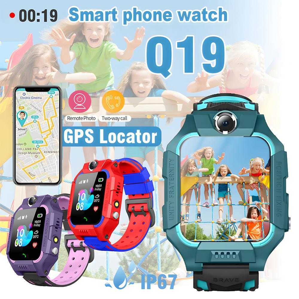 Kinder Smart Watch Mädchen Jungen Smart Watch GPS Tracker für Kinder Anruf Touchscreen wasserdicht Smartwatch Anti Kamera SOS