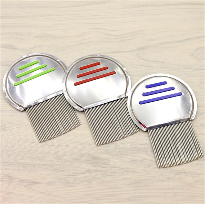 Dog Grooming Terminator Lice Comb Professional Stainless Steel Louse Effectively Get Rid For Head Lices Treatment Hair Removes Nits JL1839