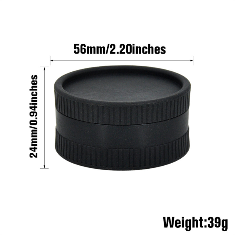 Smoke shop Chromium crusher herb grinders bong Degradable tobacco grinder plastic diameter two layers 55m vacuum adsorption tobacco 24mm-55mm bong JL1835