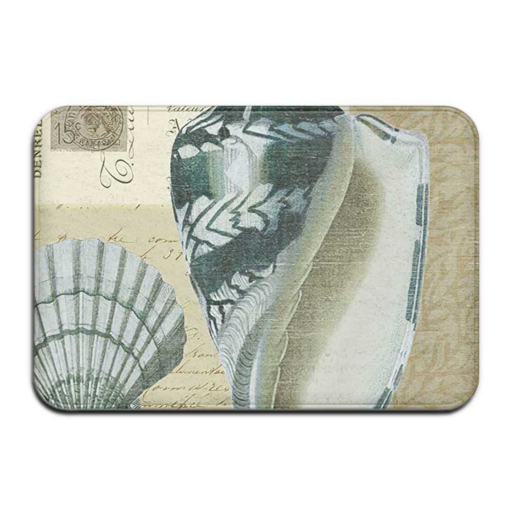 Marine Starfish Shell Ocean Beach Kitchen Mat Home Anti-halk Badrumsmatta Entré Dörrat vardagsrum Skyddande golvmatta HKD230809