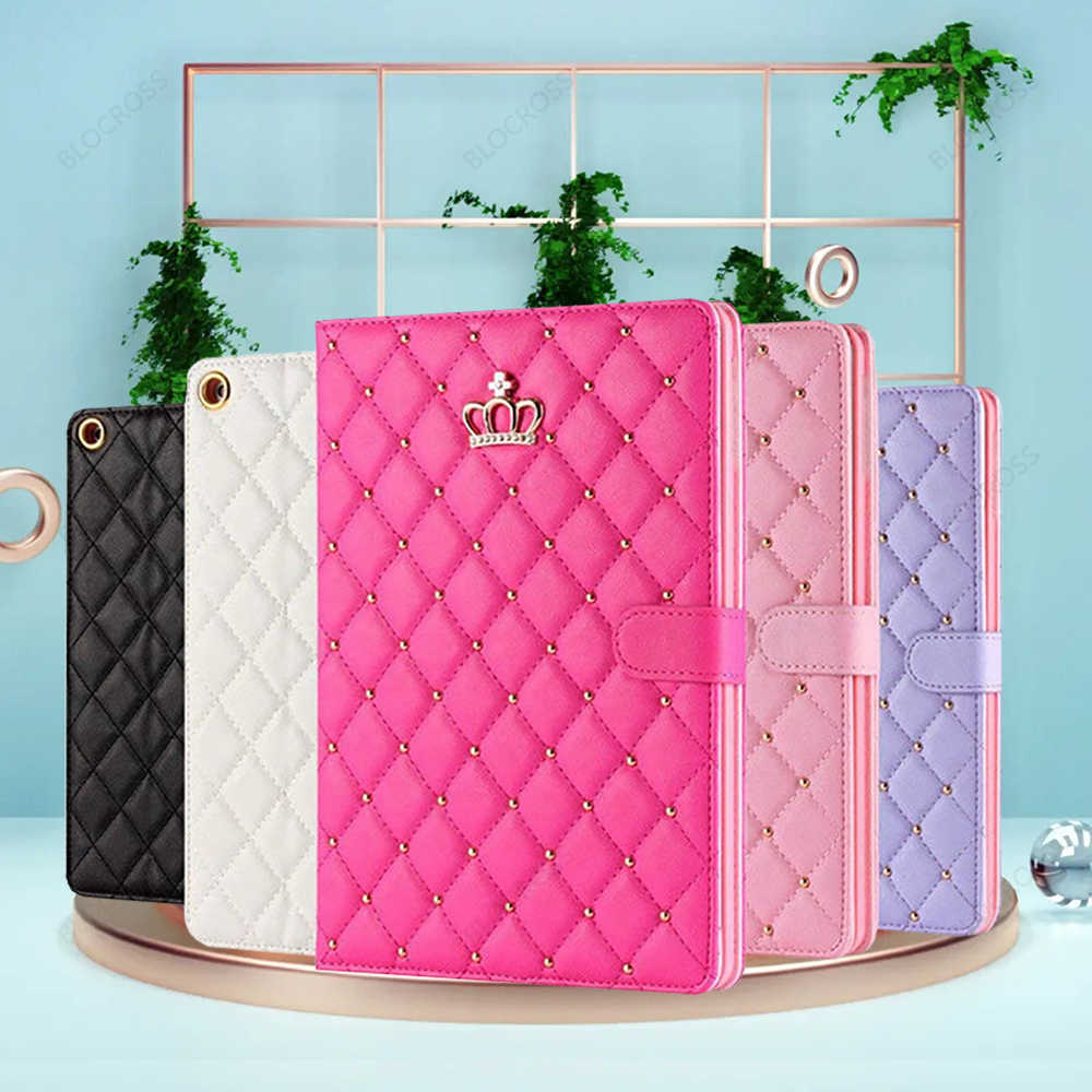 Funda Case for iPad 10.2" Air4 Air5 10th Gen iPad Air1 Air2 9.7" Pro10.5 Pro11 Lambskin Stand Smart Case for iPad 2 3 4 mini 5 6 HKD230809