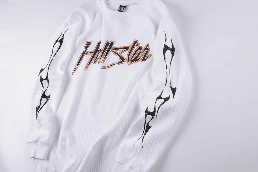 Hellstar Tee Shirts 디자이너 Long Sleeve Shirt Men 's Plus T 셔츠 래퍼 세척 회색 무거운 크래프트 유니니스 유전 짧은 슬리브 Tshirts 고지대 레트로 여성 티셔츠 S-XXL