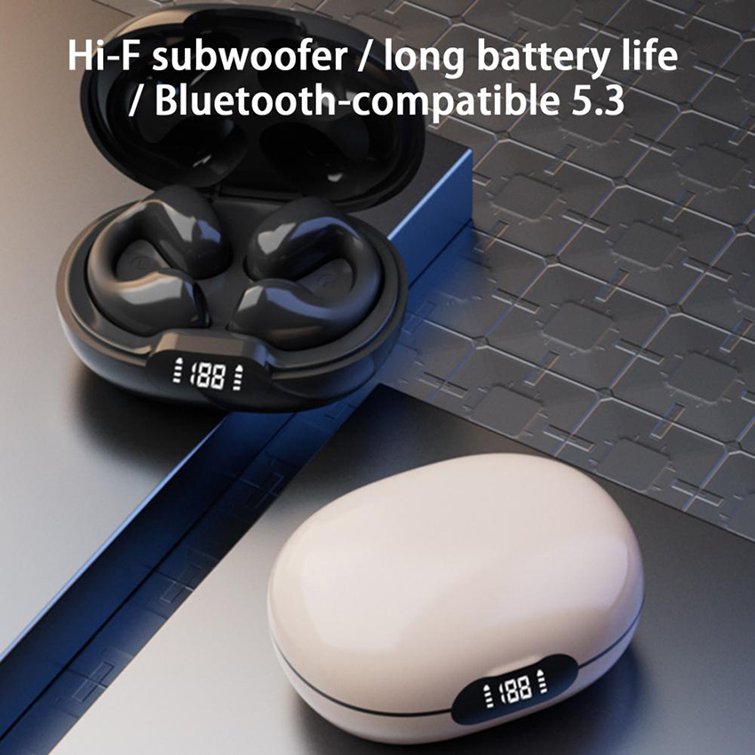 D101 Bluetooth Headset for Bone Conduction Non in-Ear Painless Wearing Ultra-Long Life Battery TWS Headset