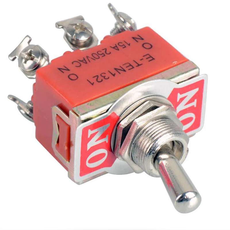 6-Pin Toggle DPDT DC Moto Reverse ON-OFF-ON Schakelaar 15A 250V Mini Schakelaar Cap