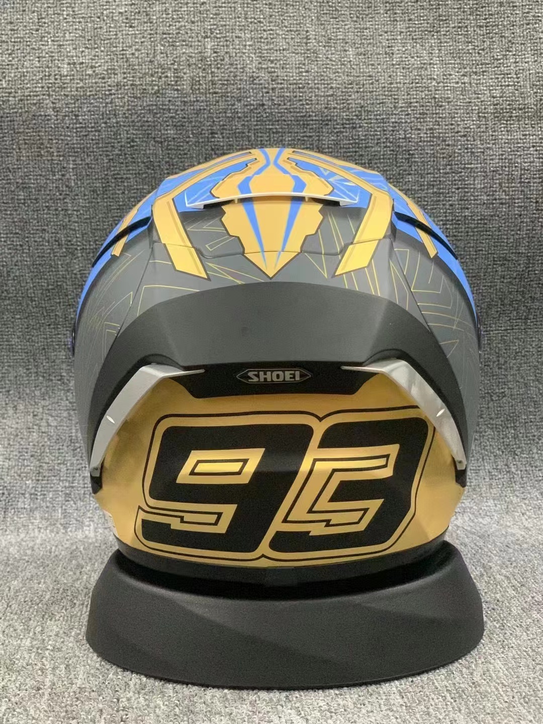 Full Face Shoei X14 Blue Light Ant Marquez 93 Motorcykelhjälm Anti-dimma Visor Man Riding Car Motocross Racing Motorbike Hjälm-Not-Oiginal-Helmet