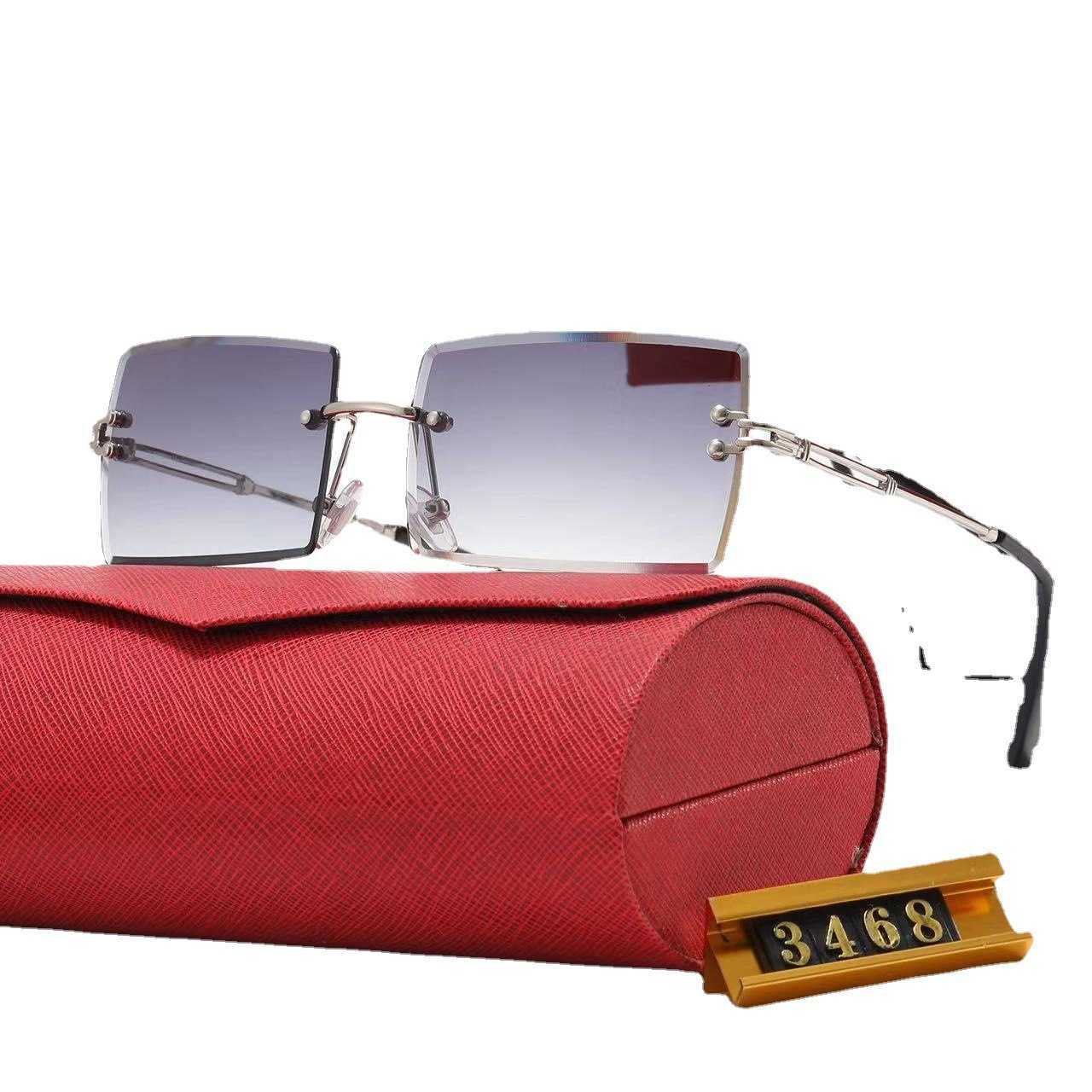 2023 Óculos de sol de designer de luxo no exterior Novo para homens e mulheres cartões de caixa caseira óculos de sol óculos de turismo Special 3468 Style 1