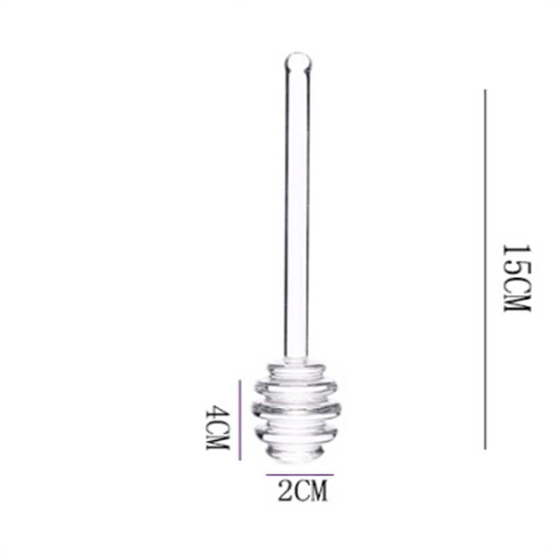 Miel remuer bâton cuillères en verre Dipper sirop distributeur bâtons créatif café confiture mélange fournitures pour pot JL1833