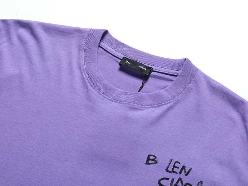 Designerka koszulki damskiej Wysoka wersja 2023 Summer Nowy B Front and Back Letters Art Letters Duże podpisu męskie koszulka damska BGNO