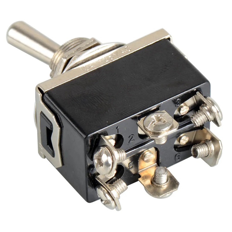 6 Pin DPDT DC Momentary Switch ON-OFF-ON Motor Reverse Polarity