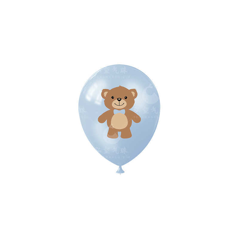 10/20sts söt björntryck ballong 12 tum brun nallebjörn latex baloon baby shower birhtday dekorationer pojke tjej tecknad björn leksak hkd230808