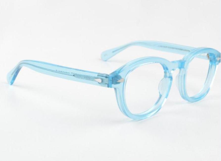 Top qualité lunettes de lecture cadre clair lentille johnny depp lemtosh lunettes myopie lunettes hommes femmes myopie 3 taille avec case218D
