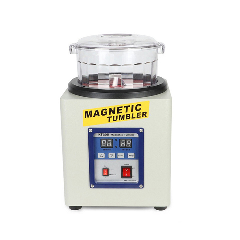 Electric Magnetic Polishing Machine Cleaning Polishing KT205 KT-205A Magnetic Ceburring Machine Tool Equipment For Gold And silver Jewelry Polisher