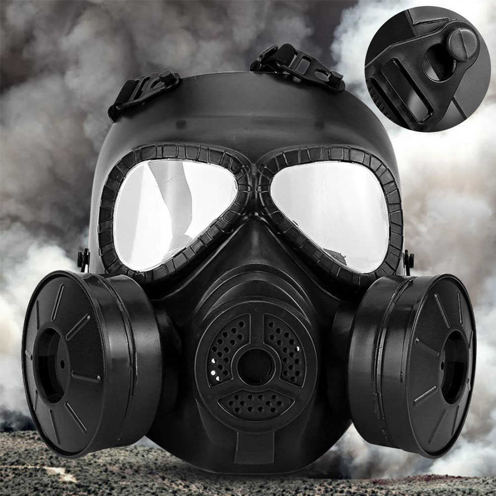 2023 new M04 For Airsoft BB Gun CS Cosplay Costume Protective Full Face Gas Mask Skull Adjustable Strap HKD230810