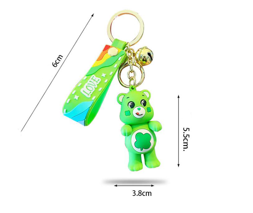 Love Bear Keychain Female Cute Trend Exquisite Toy Keychain Bag Pendant Couple Pendant Gift Wholesale