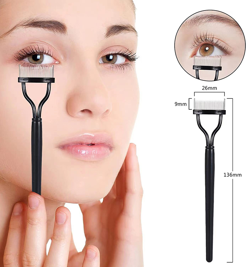 Eyelash Comb Eyelash Separator Tool Arc Designed Mascara Brush with Cover Lash Separators Women Beauty Makeup Tools