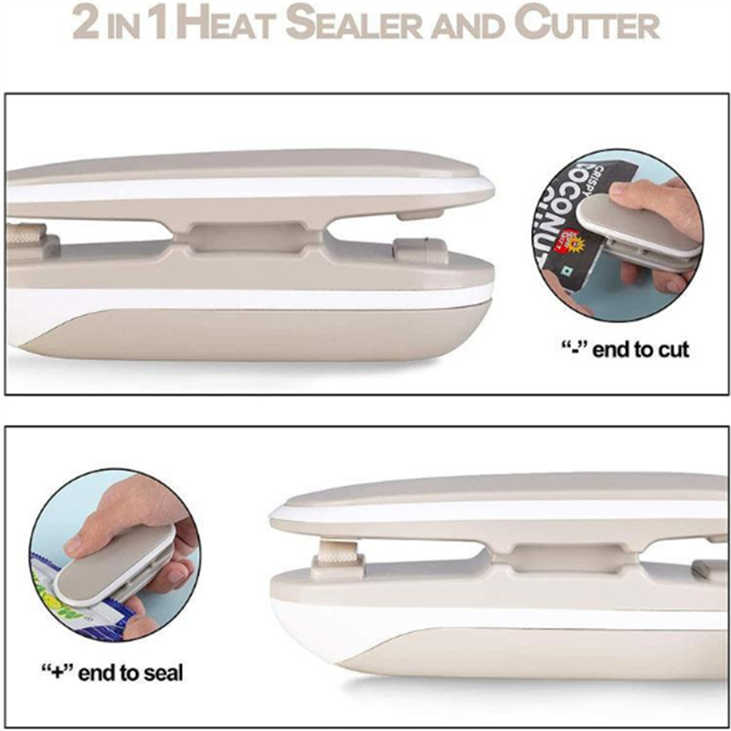 Mini Portable Sealer Heat Sealing Machine Package Sealer Bags Thermal Plastic Food Bag Closure without Batteries JL1863