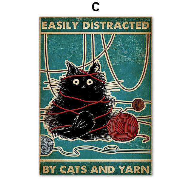 Canvas Painting Black Cat Butt Paper Are You Pooping Wall Art Nordic Toilet Sign Poster And Prints Wall Picture For Living Room Bedroom Decor No Frame Wo6