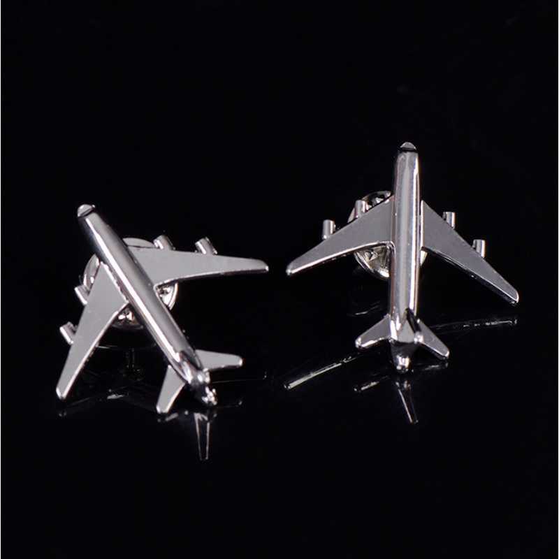 Pins Brooches Metal Airplane Brooch Diy Fashion Pin Alloy Badge Vintage Pin Buckle Badge Buckle Jewelry Accessories HKD230807