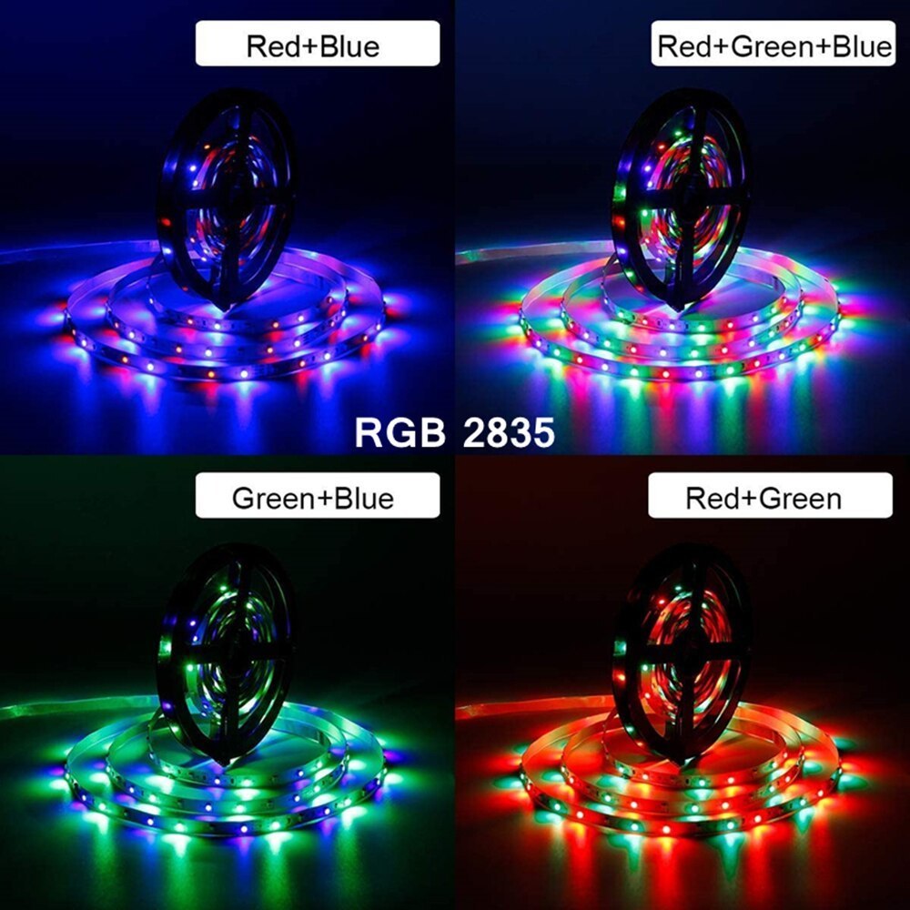 Autres fournitures de fête d'événement 1M Kit de bandes lumineuses LED Télécommande infrarouge Décoration Lumière 2835 60Ledsm Ruban de lampe pour Festival Party Chambre Rétro-éclairage 230809