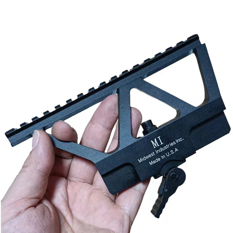 تكتيكي سريع الانفصال AK Rail Scope Mount Base Picatinny Side Rail يتصاعد لـ AK Black7819472