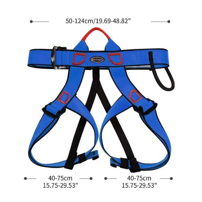 Protezione da roccia Half Body Safety Harness Support Belt Belt Polyester Climbing HKD230811