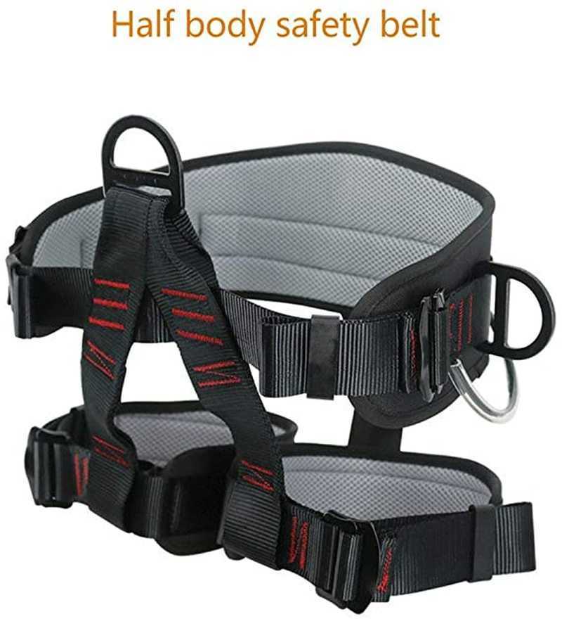 Rock Protection Camping Safety Belt Outdoor Rock Climbing Outdoor Expand Training Half Body Harness Protective Supplies Survival Equipmen HKD230810