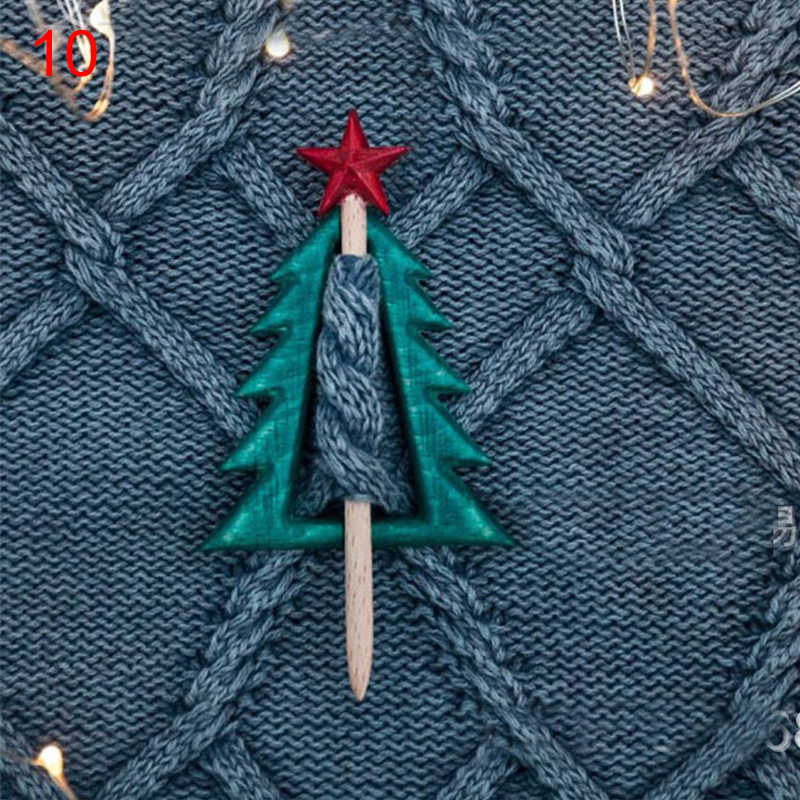 Pins Brooches Wooden Cat Dog Fox Christmas Tree Bird Animal Pattern Brooch Pins for Women Men Cute Shawl Pin Scarf Buckle Clasp Pins Jewelry HKD230807