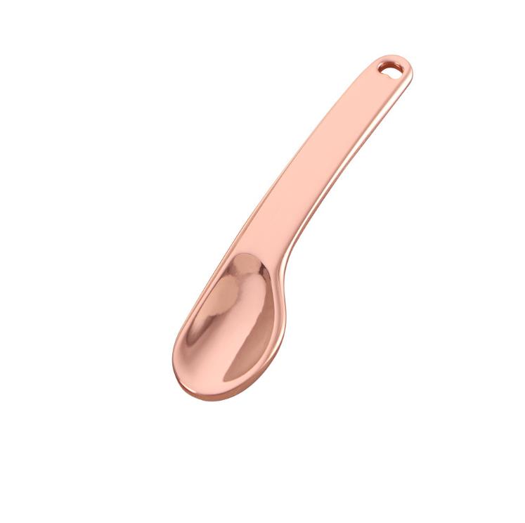 Spoons Curved Cosmetic Spatula Scoops Makeup Mask Spatulas Facial Cream Spoon for Mixing and SamplingRose Gold/Silver/Gold SN839