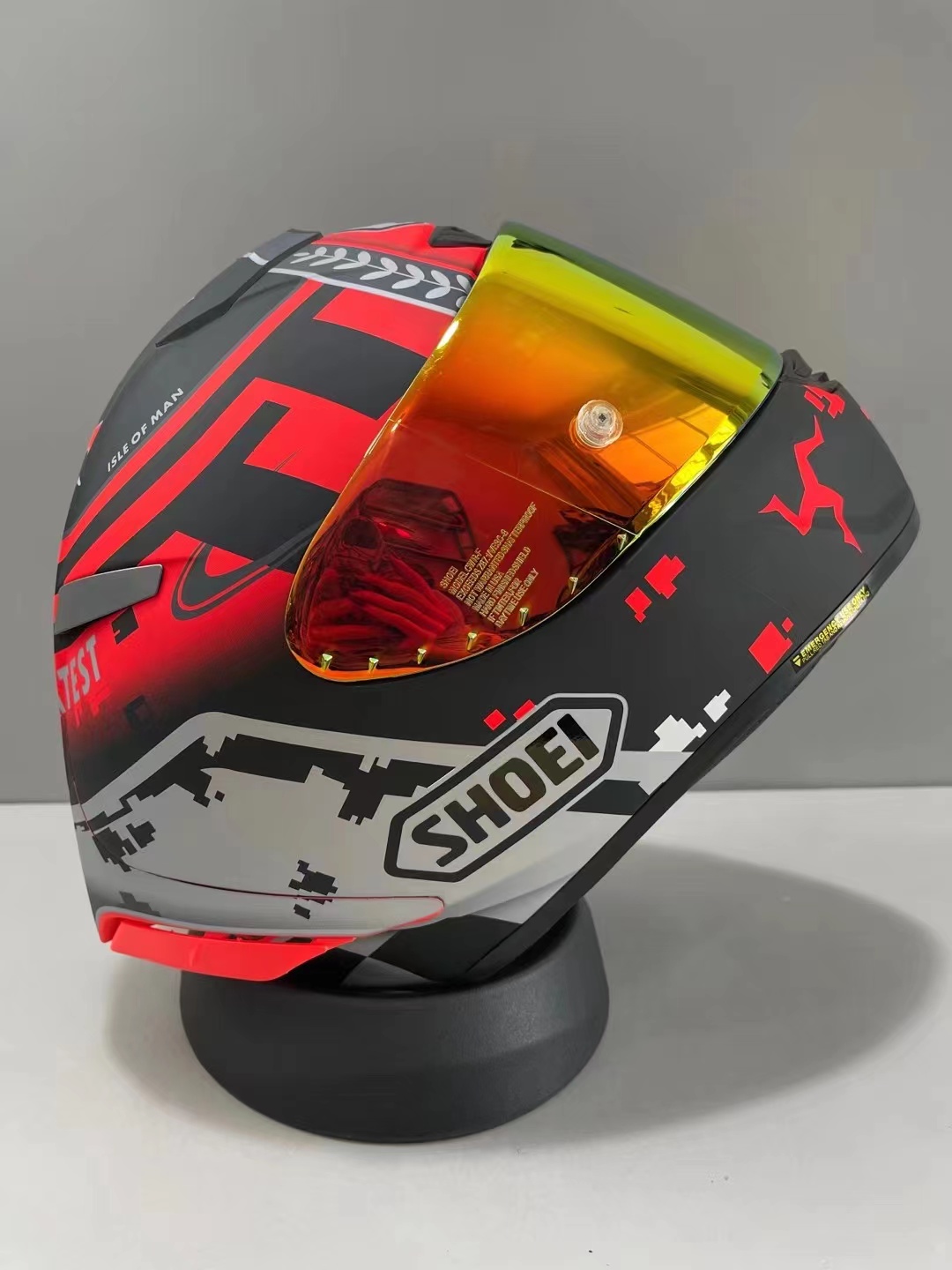 Tam yüz Shoei X14 TT Man Adası Kırmızı X-Sprit 3 Motosiklet Kask Anti Bez Vizör Binicilik Araba Binicilik Motokros Yarışı Motosiklet Motosiklet Kask-Orijin-Helmet