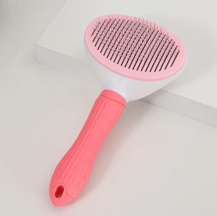 Hundhårborttagningskam Groom Cat Flea Combs Pet Products Pet Comb Catts Comb For Dogs Grooming Tool Automatic Hair Brush Trimmer SN840