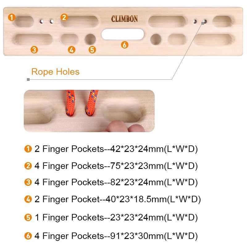 Protection ochrony skalnej przenośne rockowe wspinaczki podstrunnicy domowe tablice treningowe palcami drewnianej hang del rrip site trener podciąga HKD230810