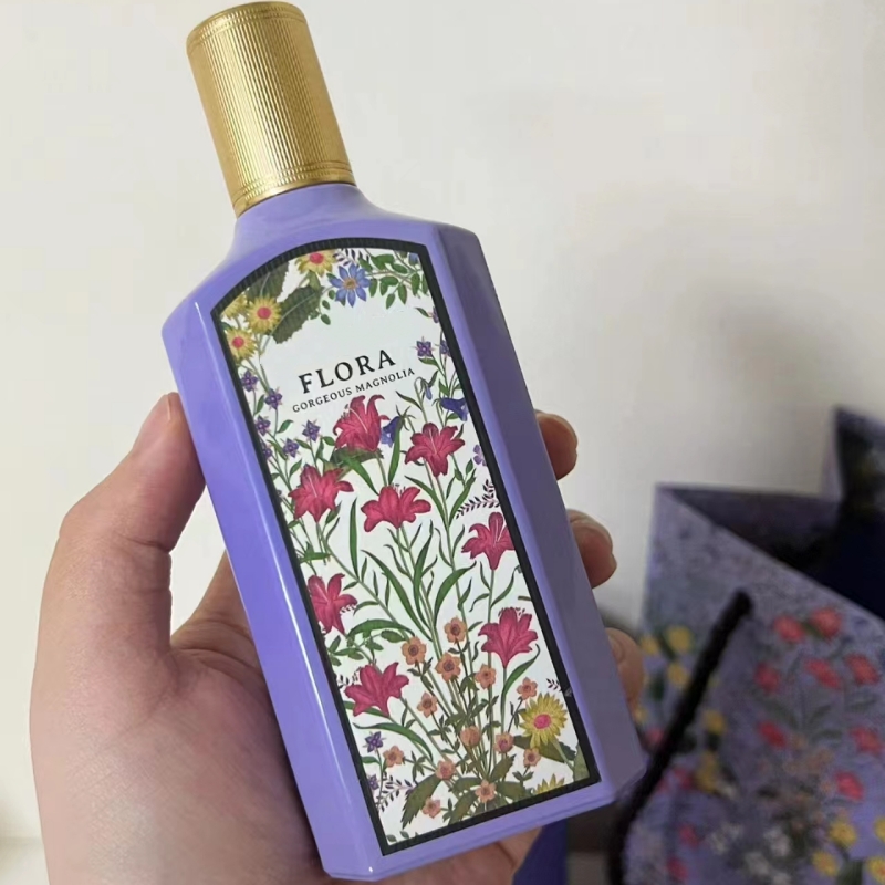 Neue Stil Flora Wunderschönes Magnolien -Parfüm für Frauen Jasmine 100ml Gardenia Parfum Duft langlebiger Geruch Dame Mädchen Frau Blumenblumen -Duftspray Köln