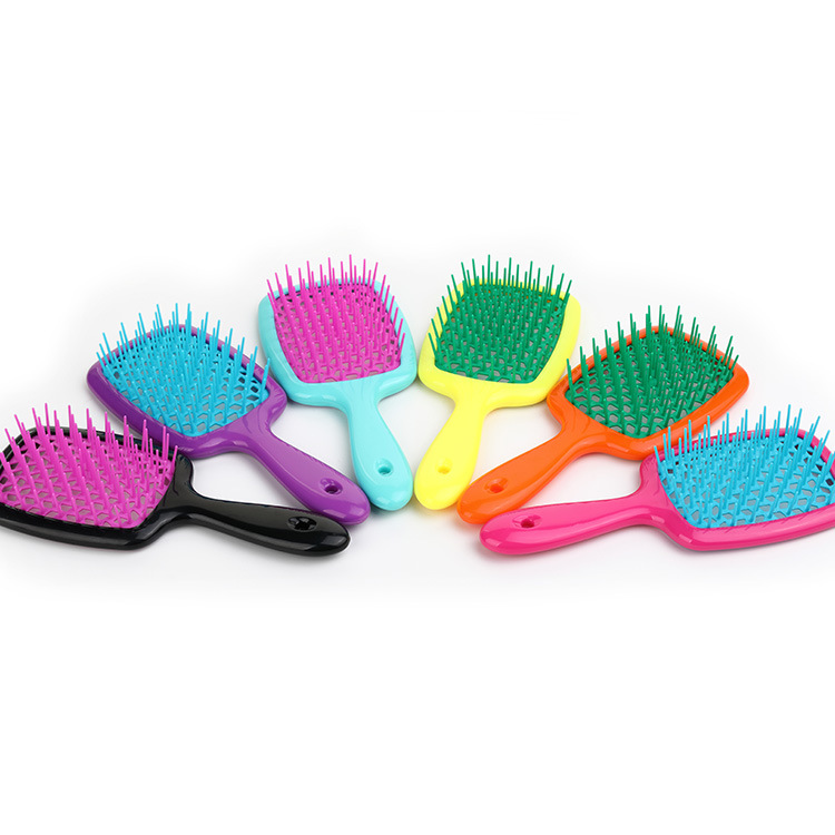 Hair Comb Fluffy Smooth Wide Teeth Curling Ribs Massage Comb For Hair Mesh Hollow Magic Demelant Brush Salon Tools