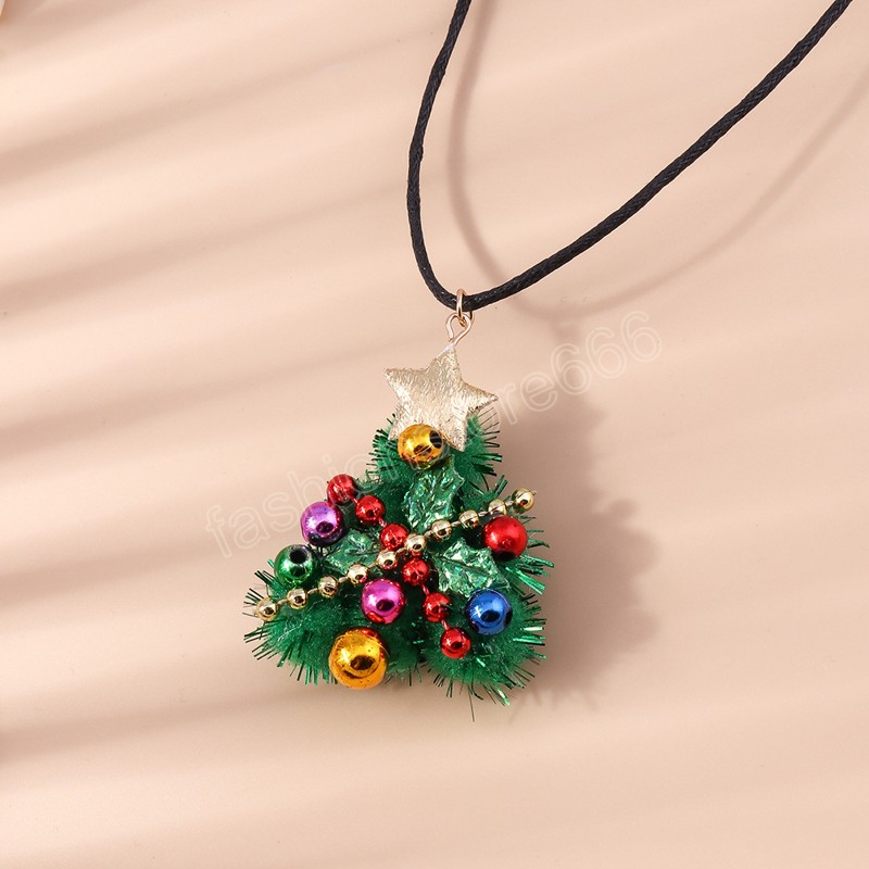 3D рождественская елка ожерелья для женщин мужчина творческая форма подвесного ожерелья