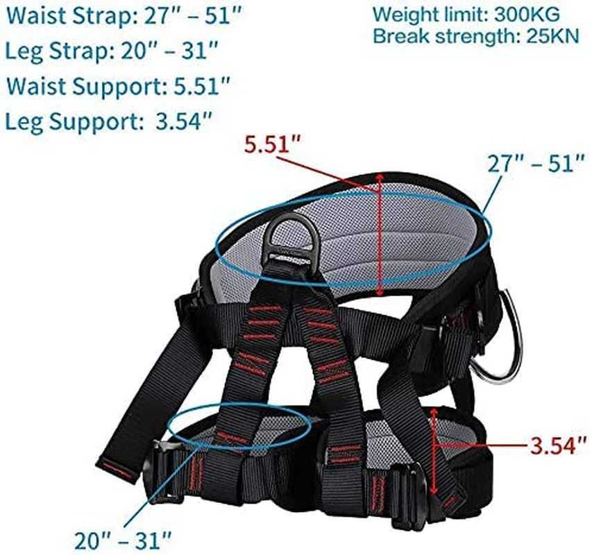 Rock Protection Camping Safety Belt Outdoor Rock Climbing Outdoor Expand Training Half Body Harness Protective Supplies Survival Equipmen HKD230810