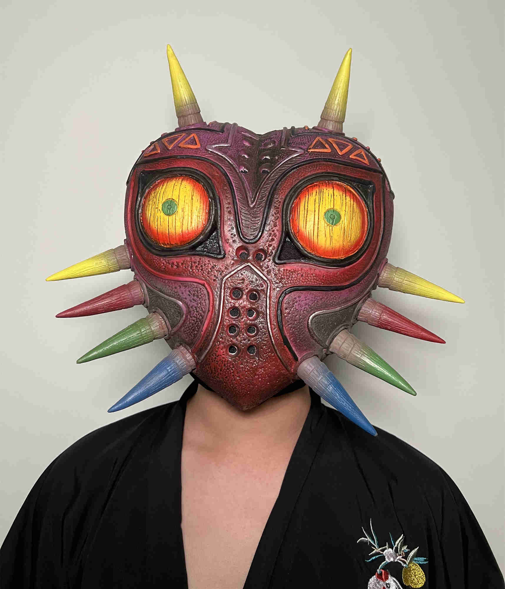 Majora's Mask Legend of Zelda Scary Realistic Face Mask Halloween Cosplay Costume Prop for Adults Teens HKD230810