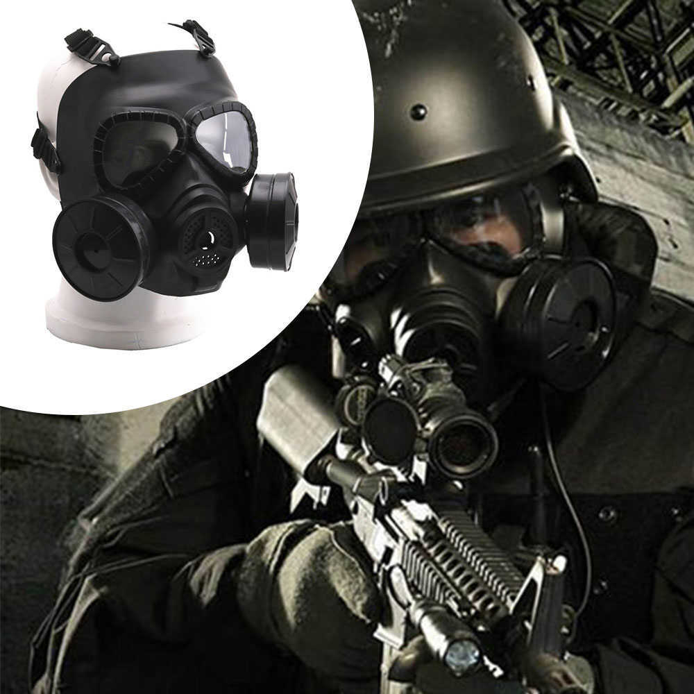 2023 new M04 For Airsoft BB Gun CS Cosplay Costume Protective Full Face Gas Mask Skull Adjustable Strap HKD230810