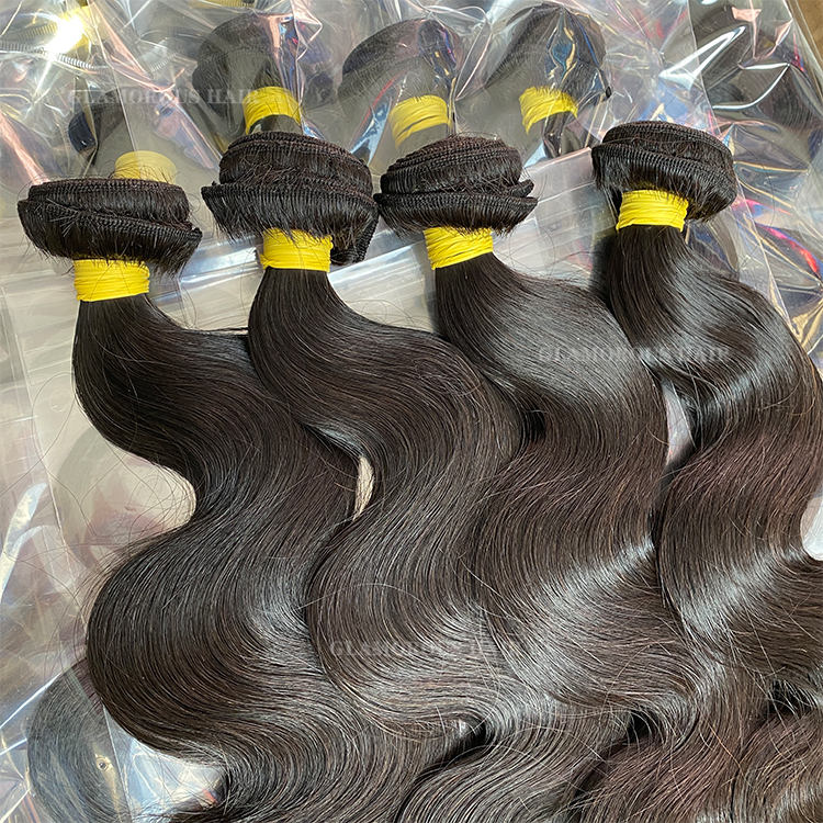 Glamorous Brazilian Hair Body Wave Wavy Hair Extensions 3 Bundles Best Selling Raw Virgin Peruvian Malaysian Indian Remy Human Hair Weaves