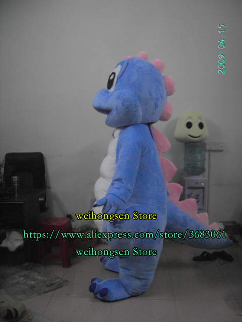 High Quality Adult Size EVA Material Blue Dinosaur Mascot Costume Cartoon Set Advertising Game Role-Playing Birthday Party 207