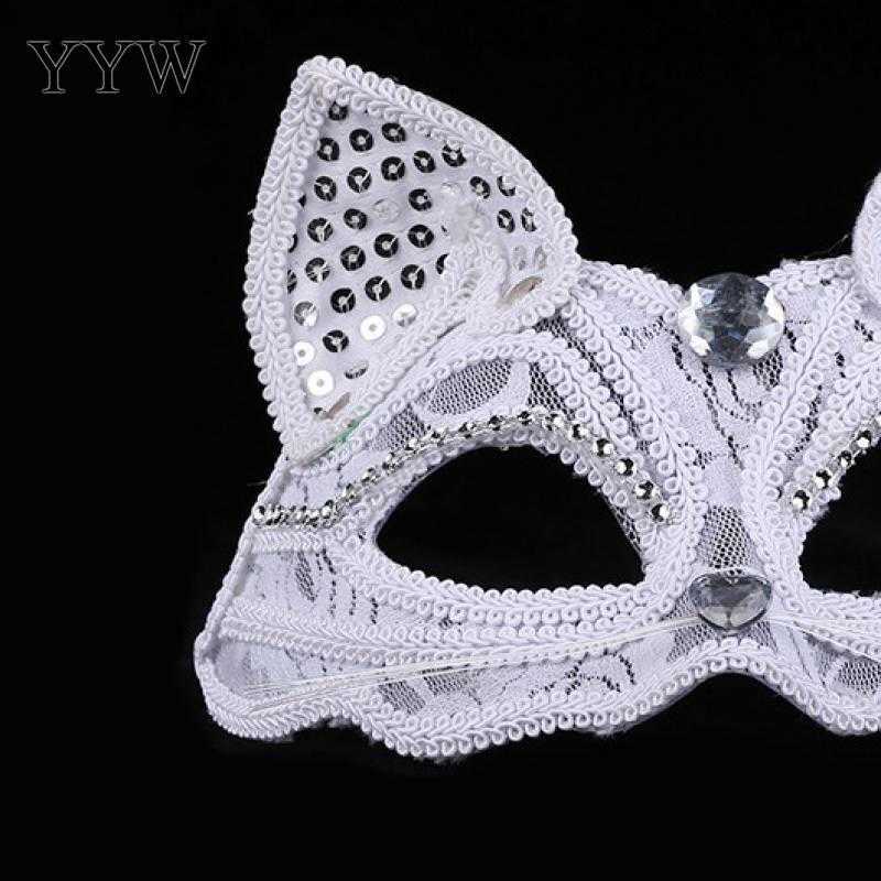 Kvinnor spetsar sexig kattmask cosplay leksaksdräkter karneval party nattklubb ögonmask för ansikte ihålig mask halloween maskerad rekvisita hkd230810