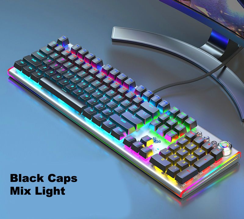 hot swap plug swappable custom macro programmable colorful side light mechanical gaming full key anti ghosting keyboard